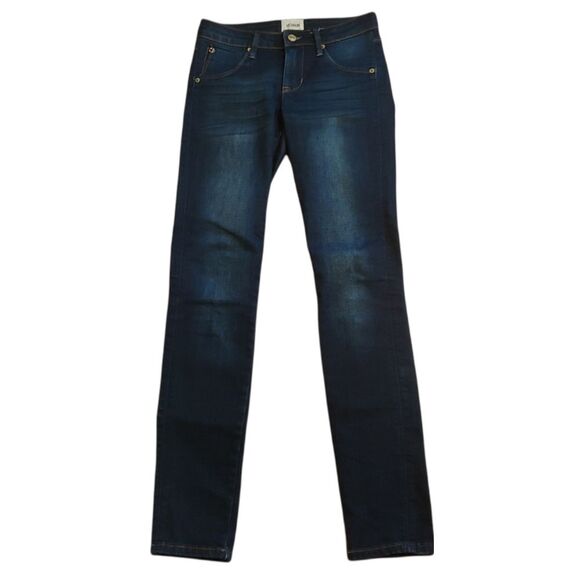 Hudson Girls CPSIA 2008 Slim Skinny Dark Wash Jeans Size 14 Flap Pocket - Picture 1 of 7